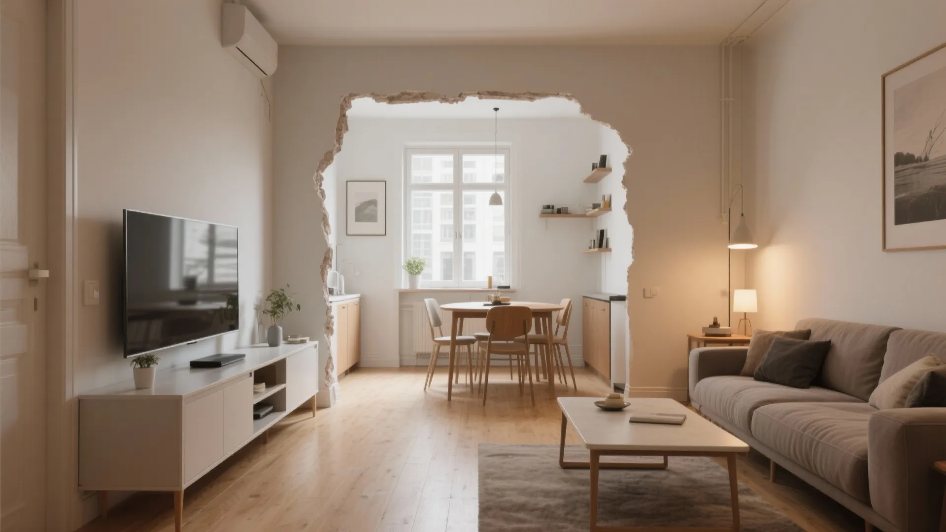 1. Open Sightlines: Combine Living and Dining