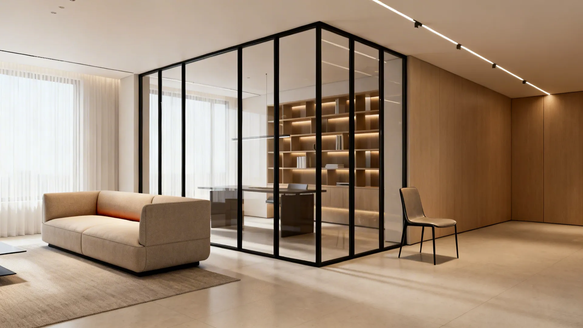 4. Keep sightlines open with low-back seating and glass partitions