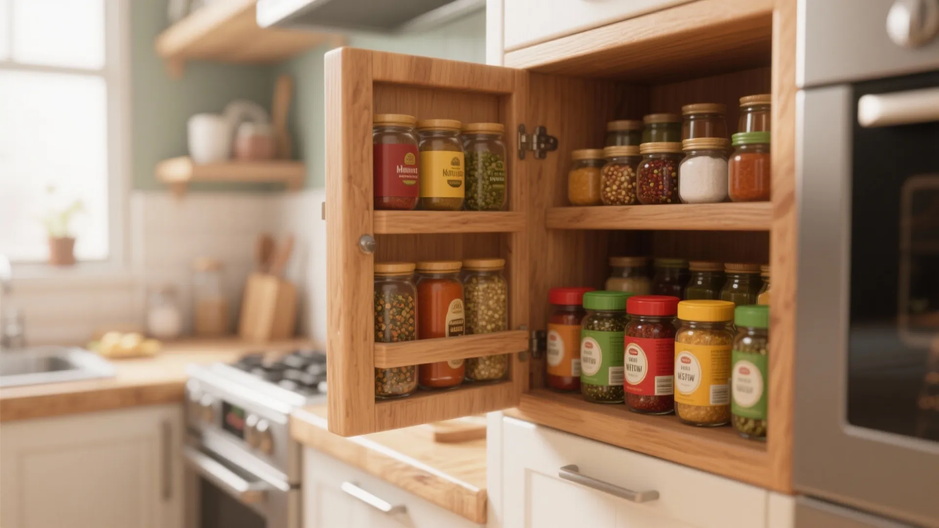 2. Open Spice Racks