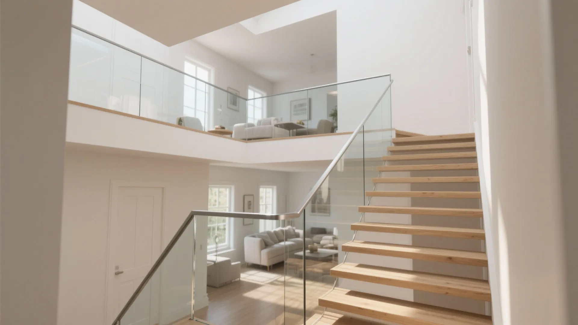 3. Use an open stair to connect, not divide