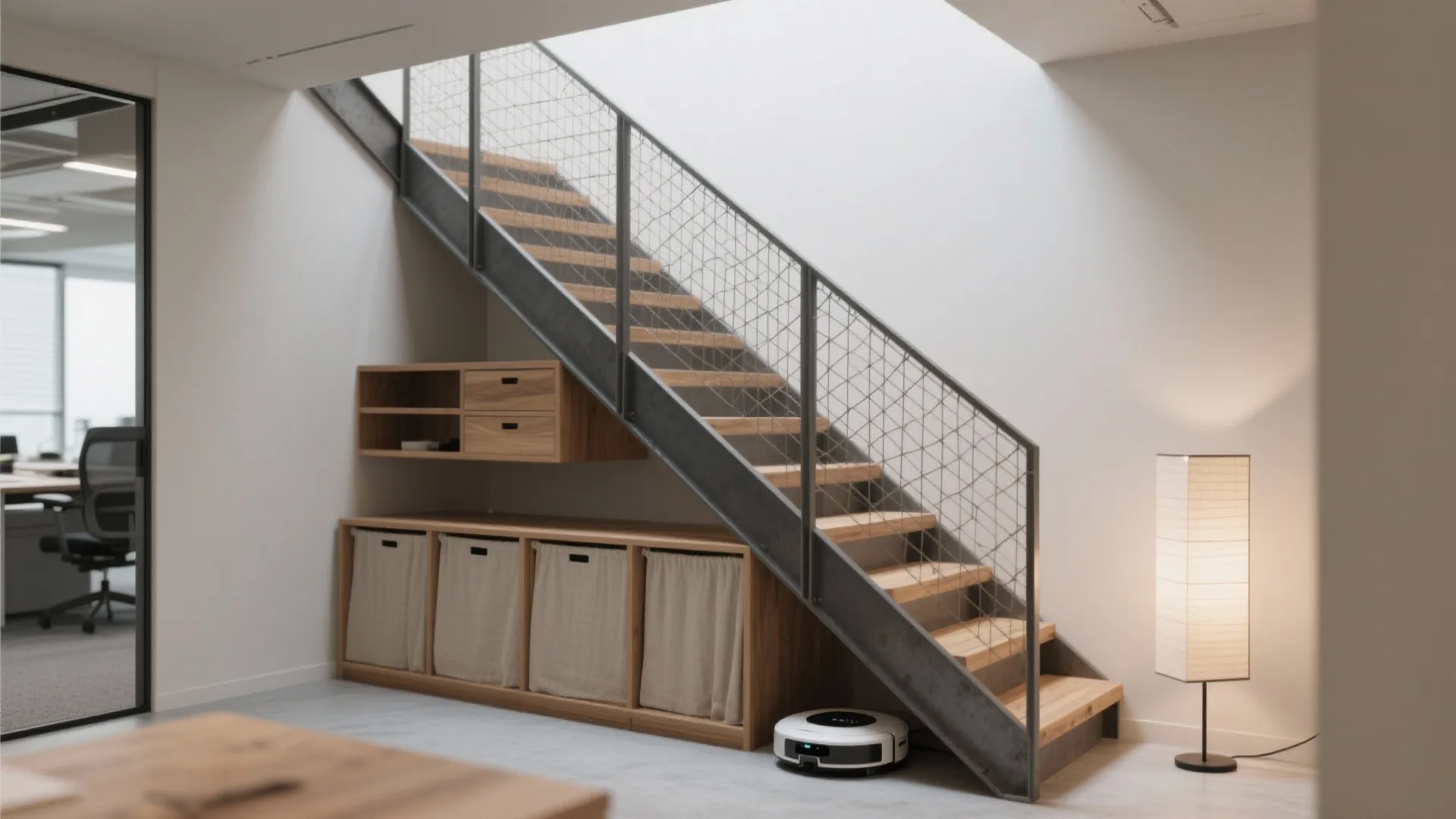 Tips 2: 階段まわりの収まりで“抜け”をつくる（收纳技巧・日式风格）