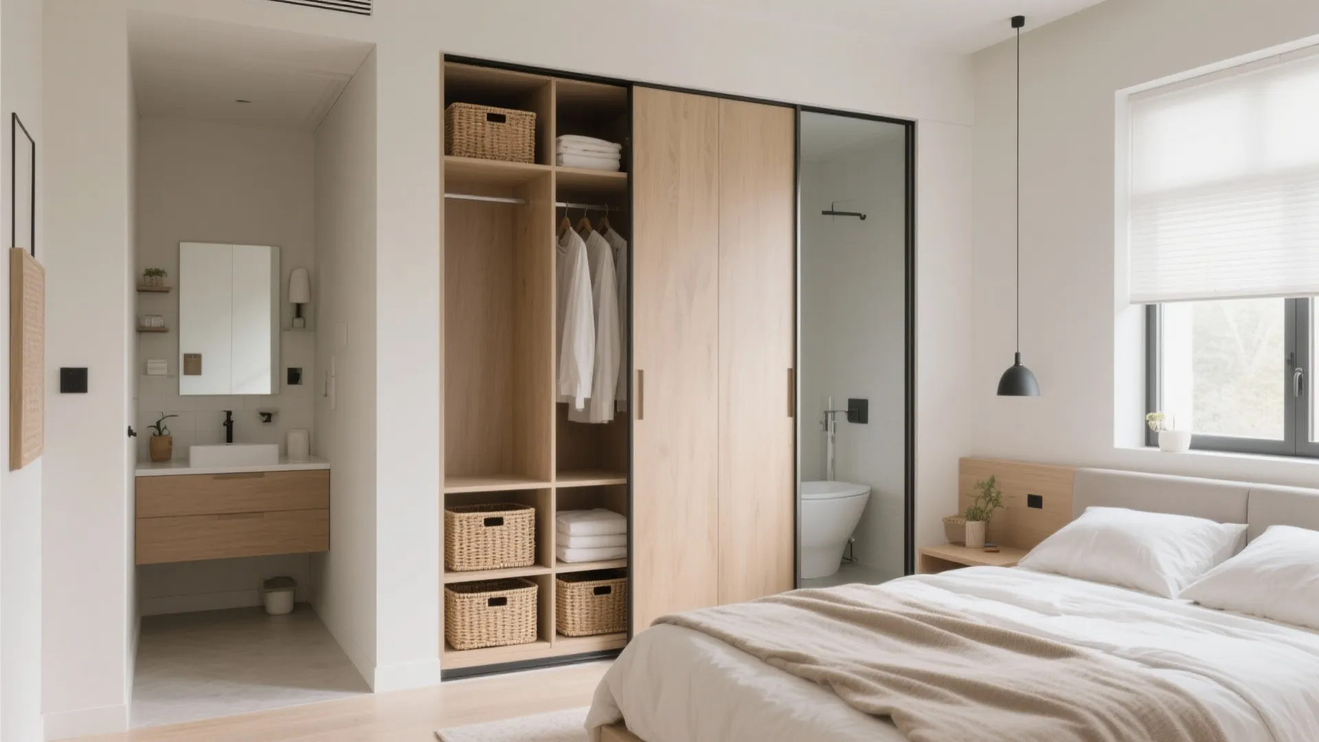 Open Wardrobe as Divider