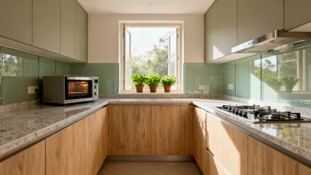 Indian kitchen design with open window: 5 smart ideas