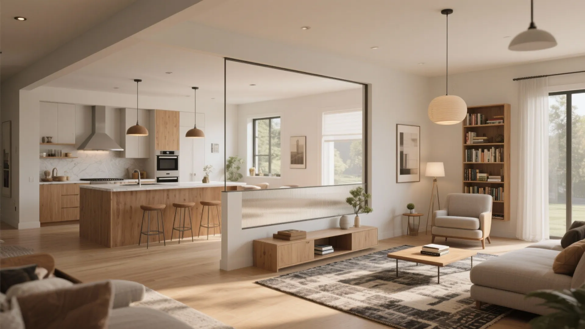 1. Open Great Room with Zoned Functions