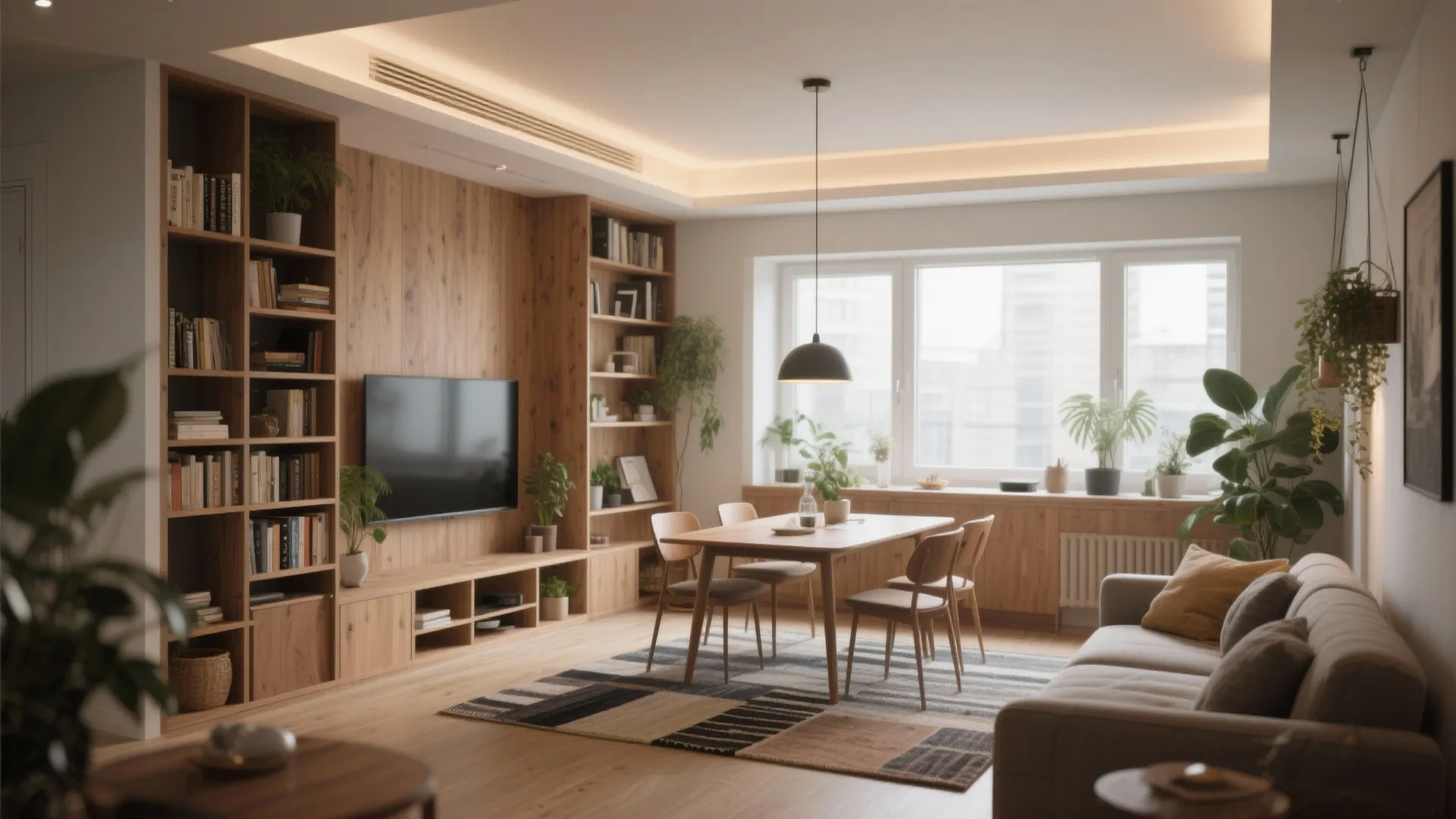 1. Open-plan living with defined zones