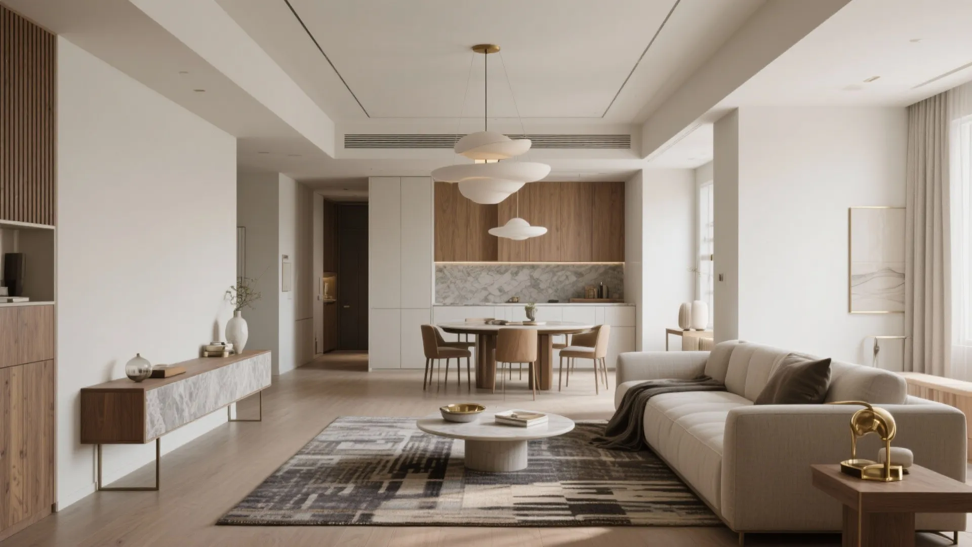 [Section: 灵感列表] Open-concept core with tailored zones