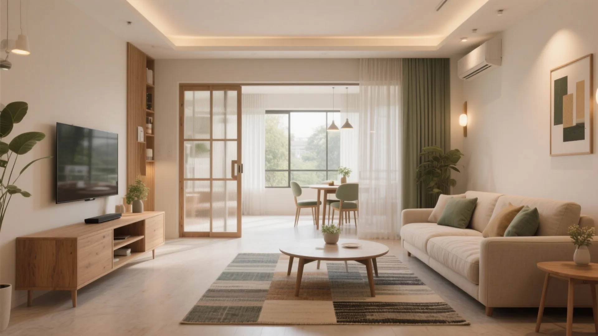 Open-plan zoning that breathes