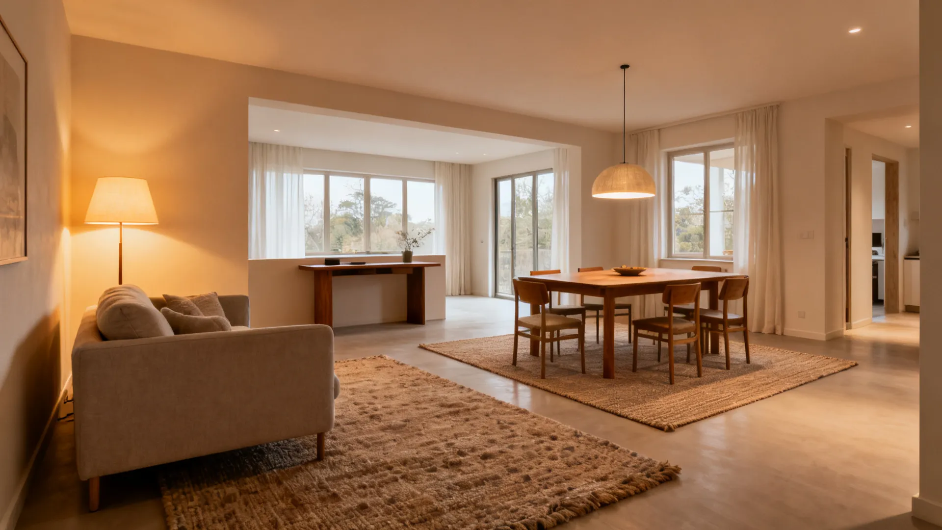 AI Open Living Dining Room Layout
