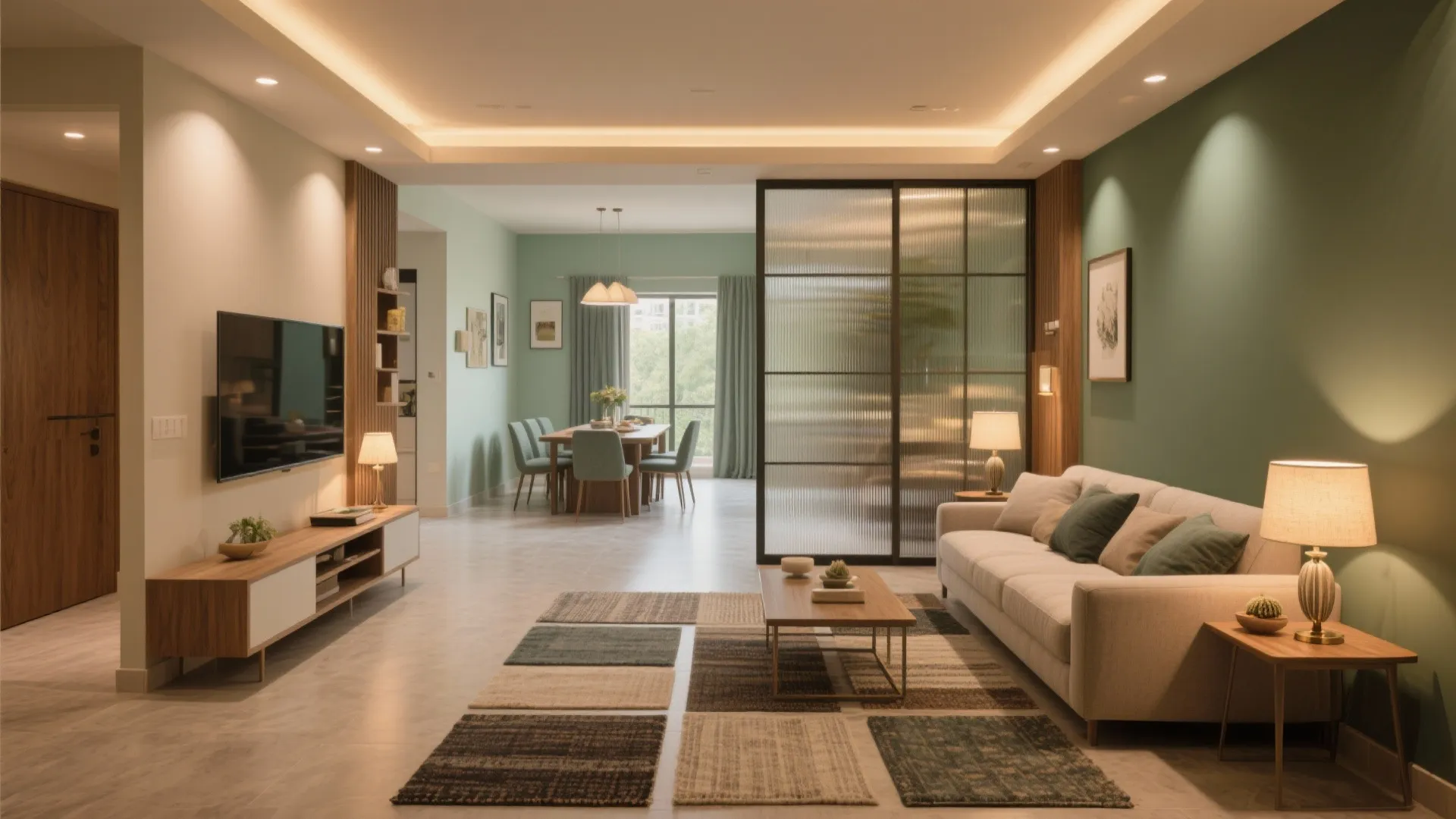 Flexible Living–Dining: Open-Plan with Smart Zoning