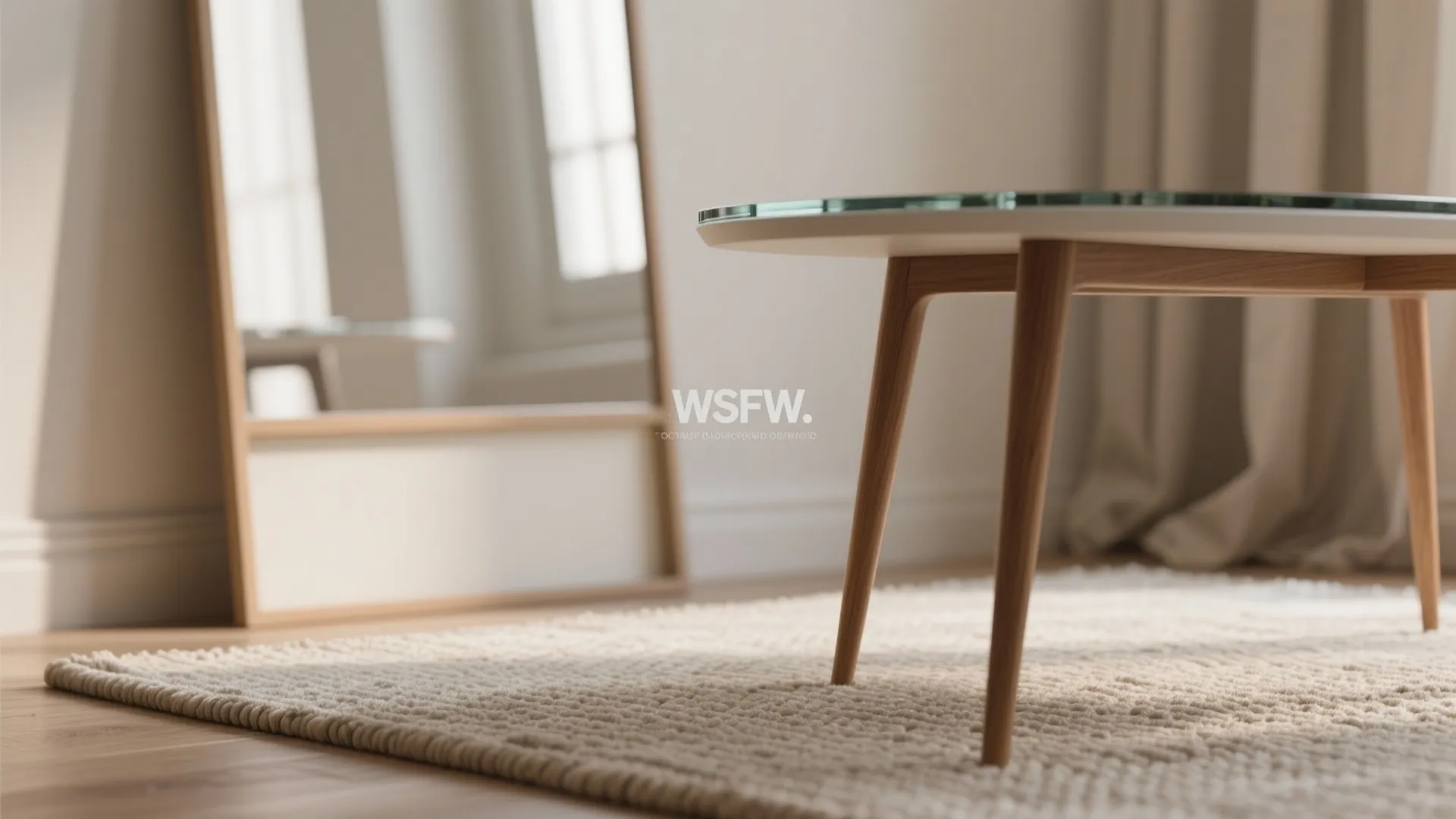 Inspiration 4: Optical tricks — mirrors, light palettes, and leggy furniture