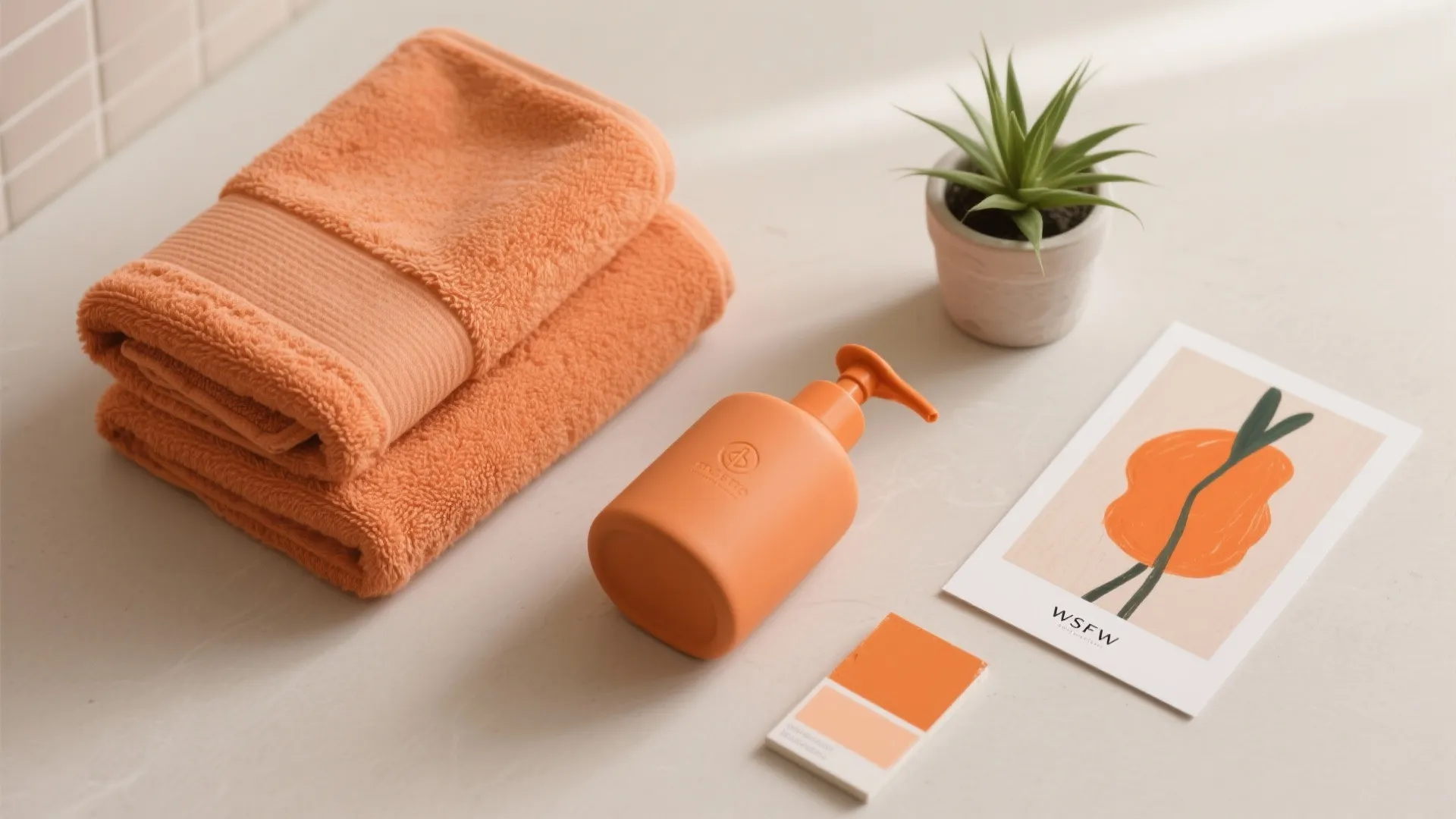 Subtle Orange Accessories for a Soft Statement