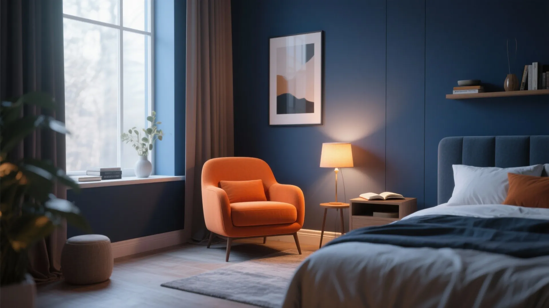 7. Orange Armchair for Focus