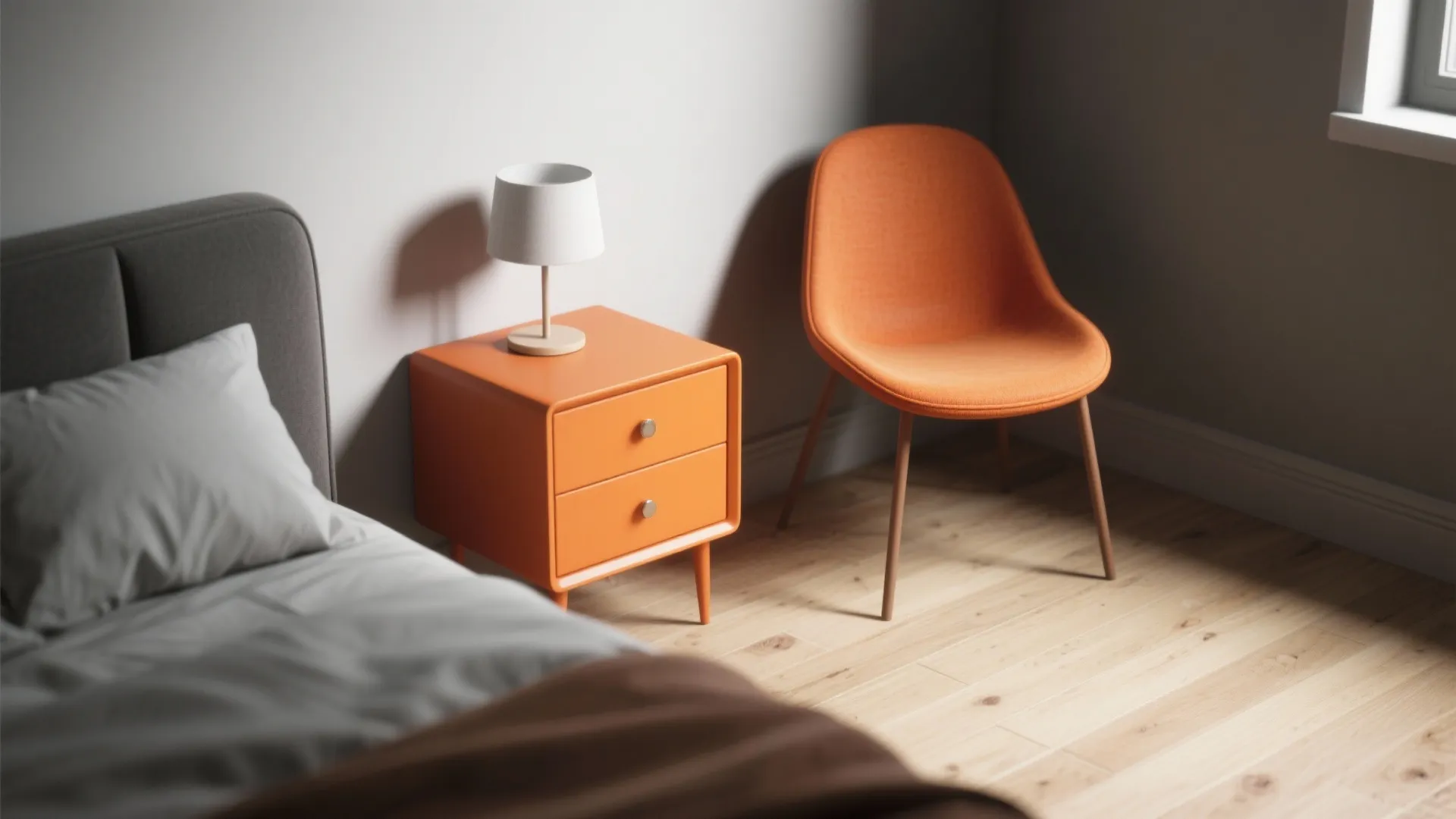 4. Small Furniture Pops: Chairs and Nightstands