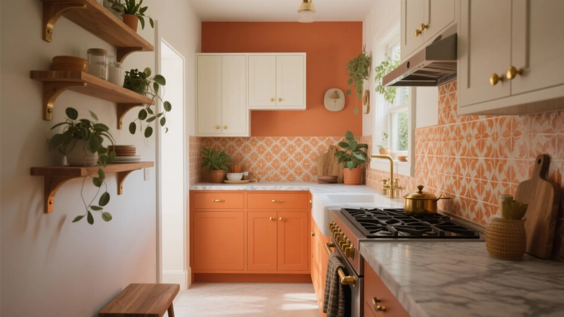 Orange Interior Paint: 5 Creative Ideas: How I use orange paint to energize small spaces — five practical inspirations