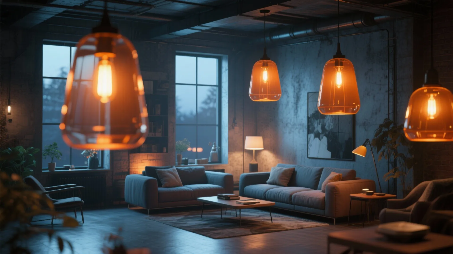 8. Orange Lighting Fixtures