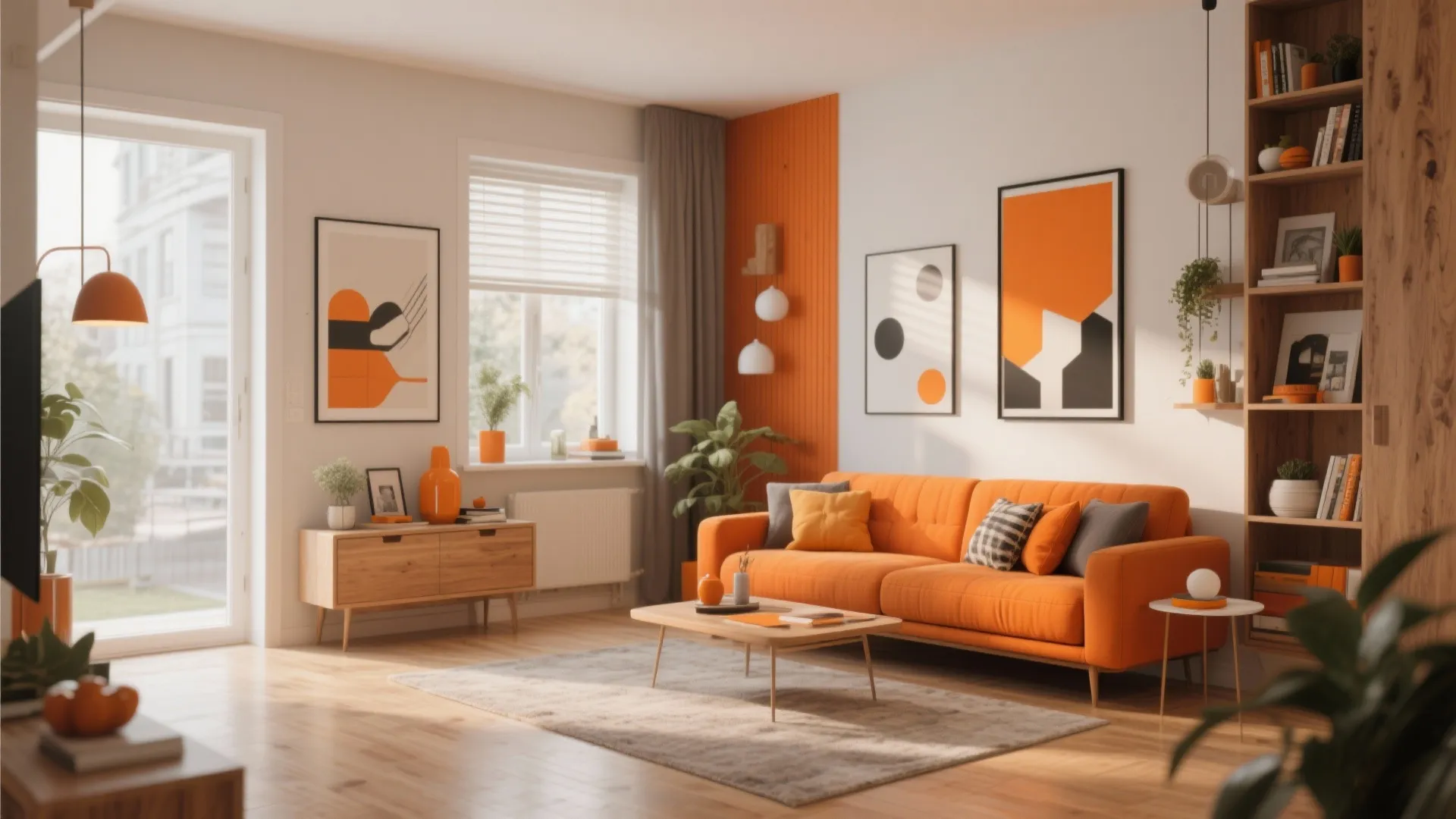 10 Living Room Ideas with Orange Accents: Bright, Warm and Full of Character — Transform Your Living Room with Orange