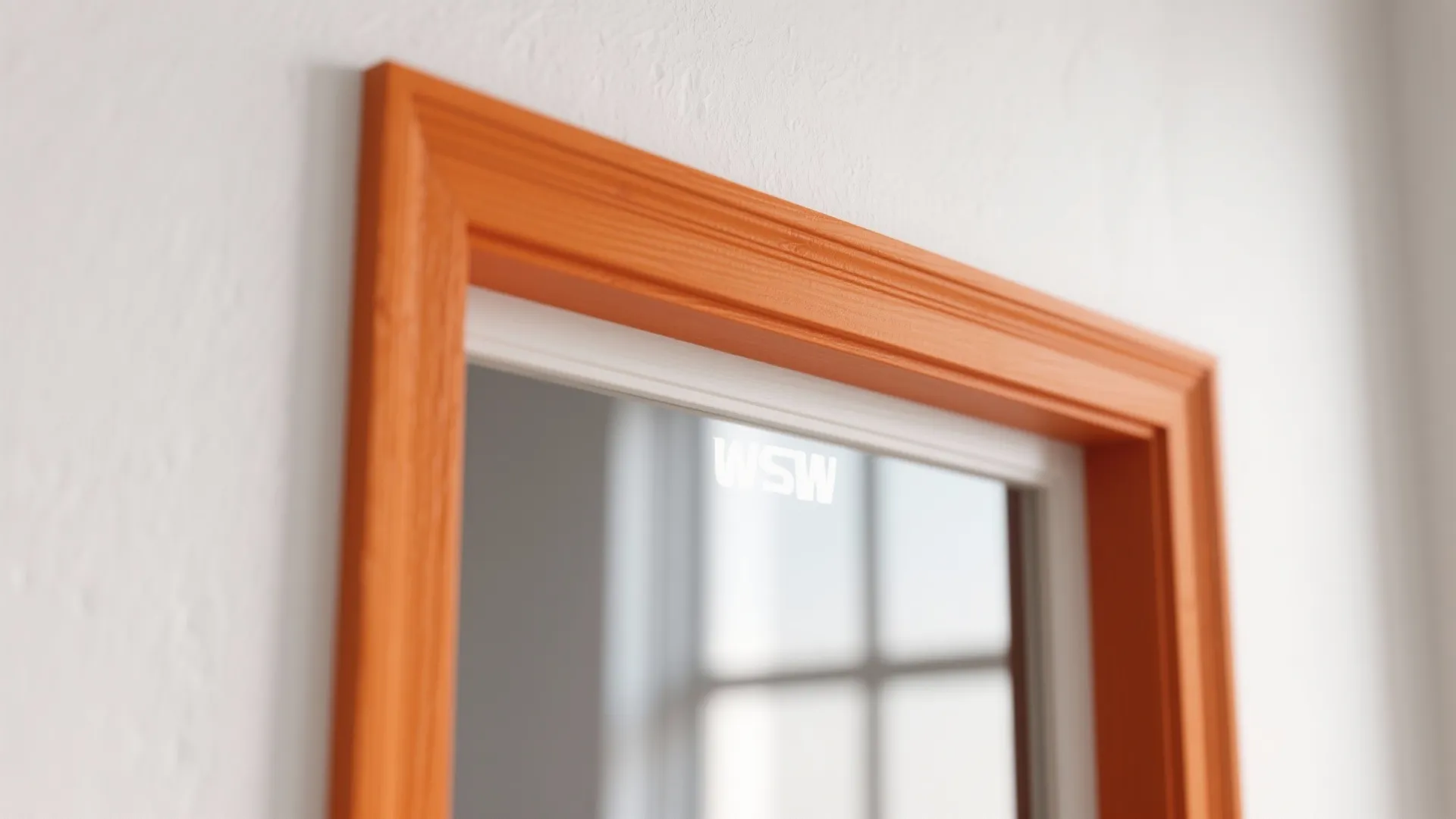 4. Orange-Trim Minimalism