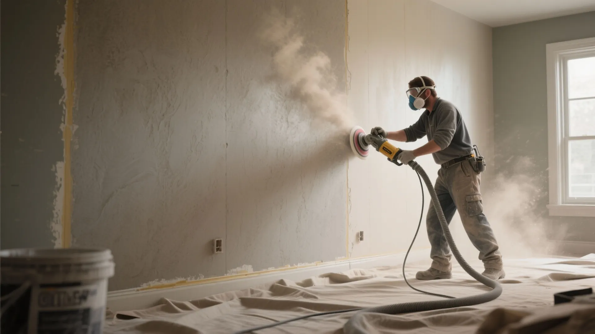 2. Use an orbital sander for large flat areas