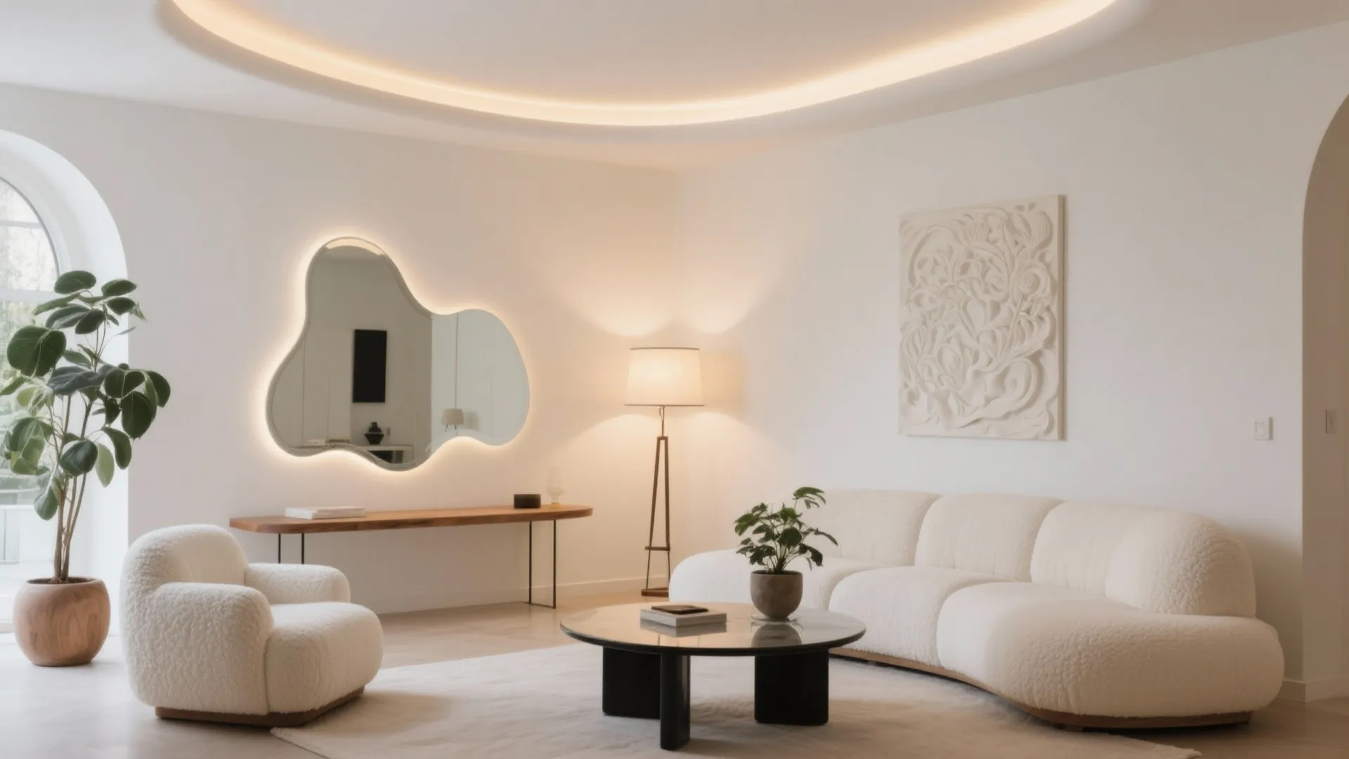 Organic Shapes, Art, and Soft Lighting