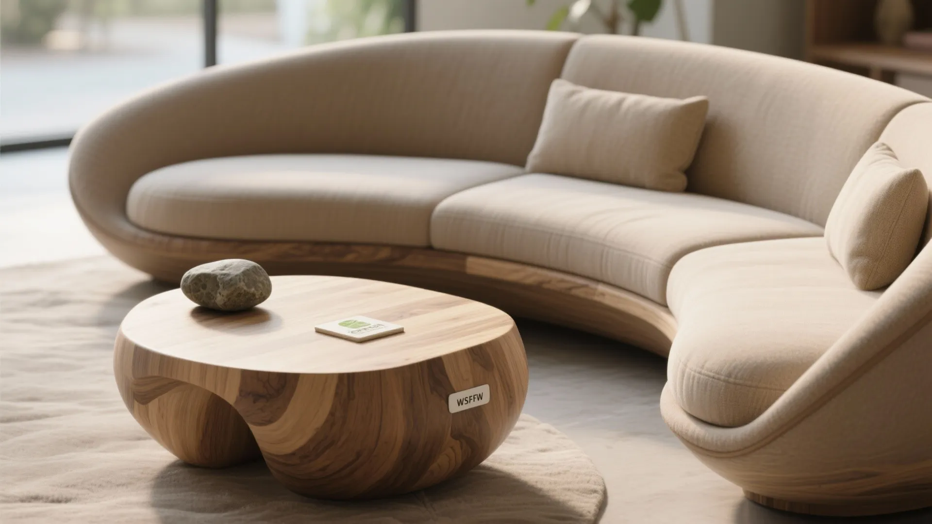 5. Organic shapes and sustainable materials