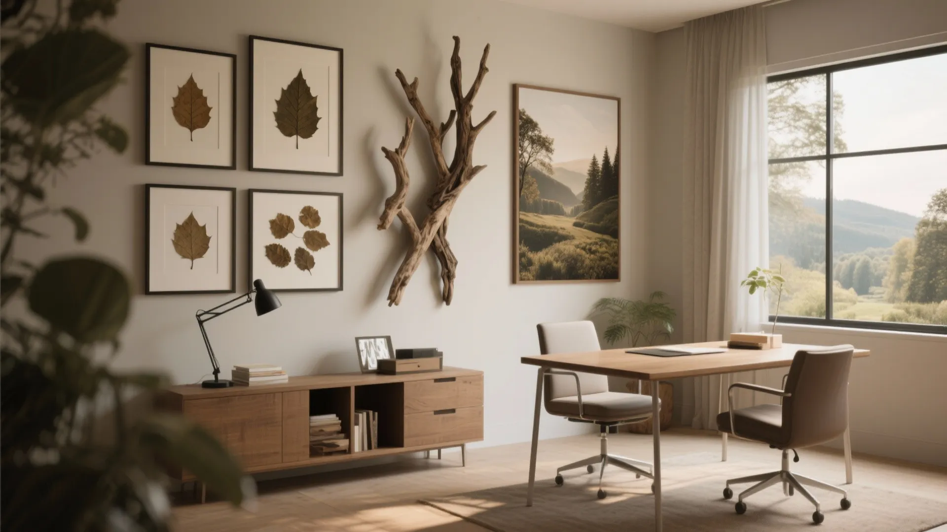 9. Add Organic Wall Art