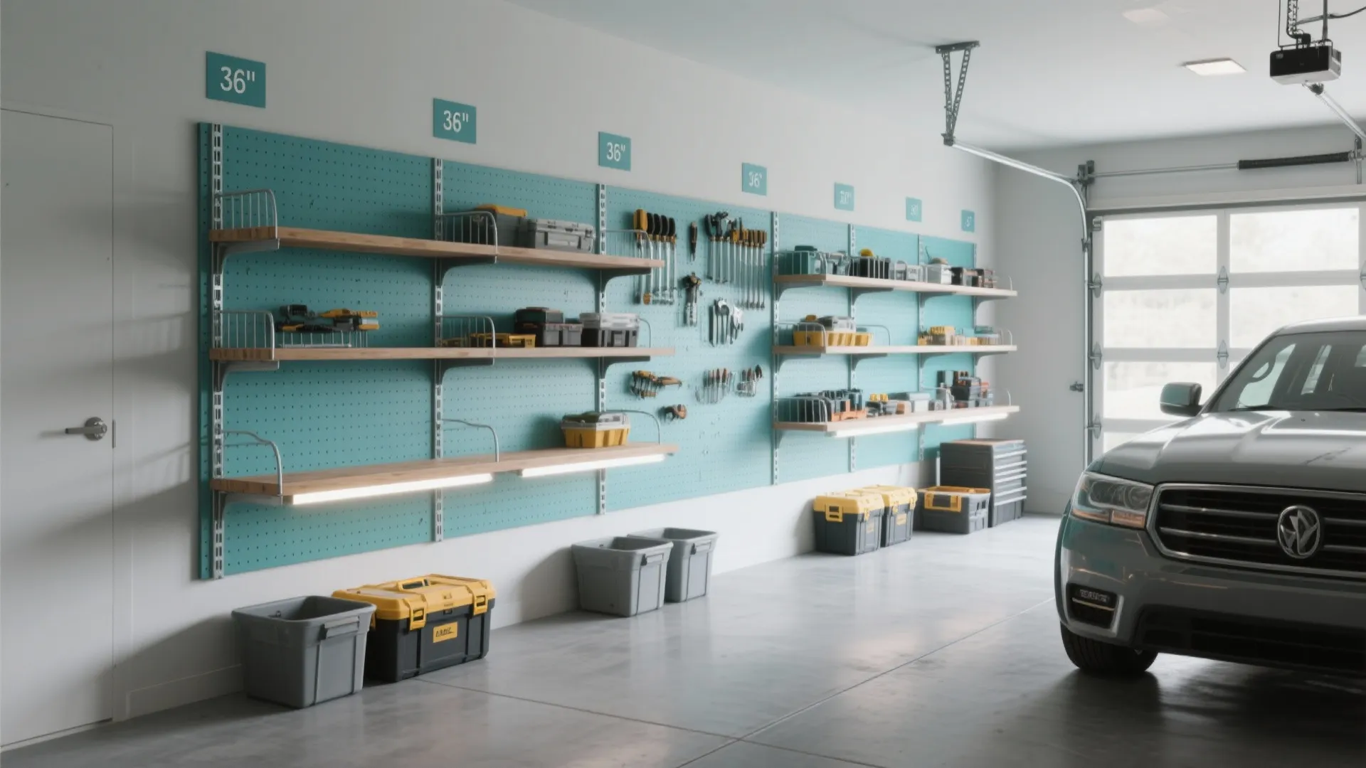 DIY Garage Wall Shelves: Space-Saving Storage Ideas: 1 Minute to Create Efficient Garage Wall Shelving