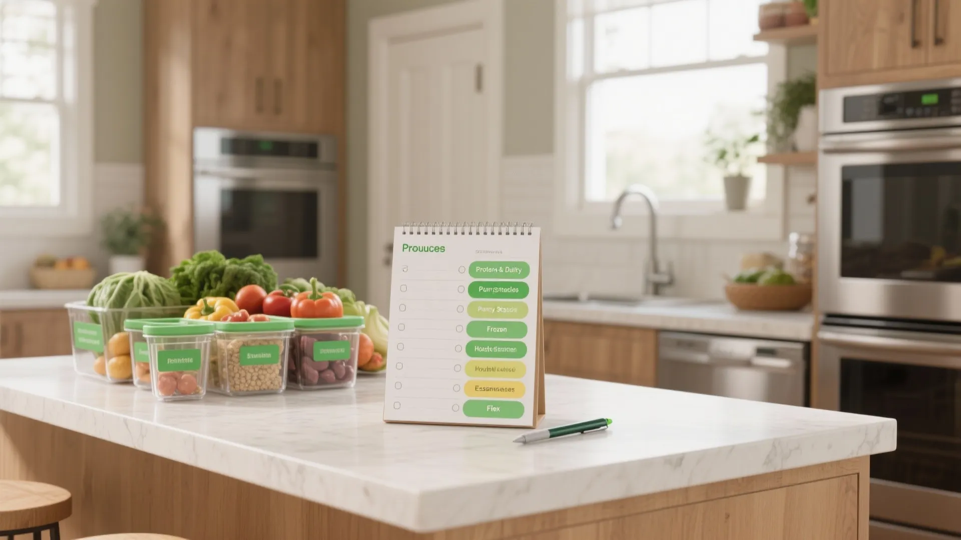 Kitchen Grocery List: Simplified for Every Home: 1 Minute to Build Your Ideal Kitchen Essentials List