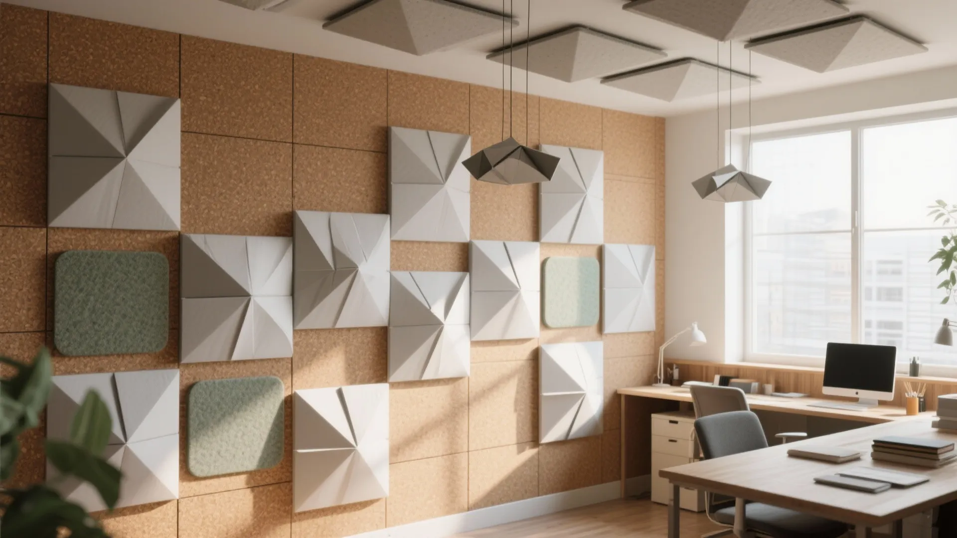 Origami Acoustic Panels and Ceiling Baffles