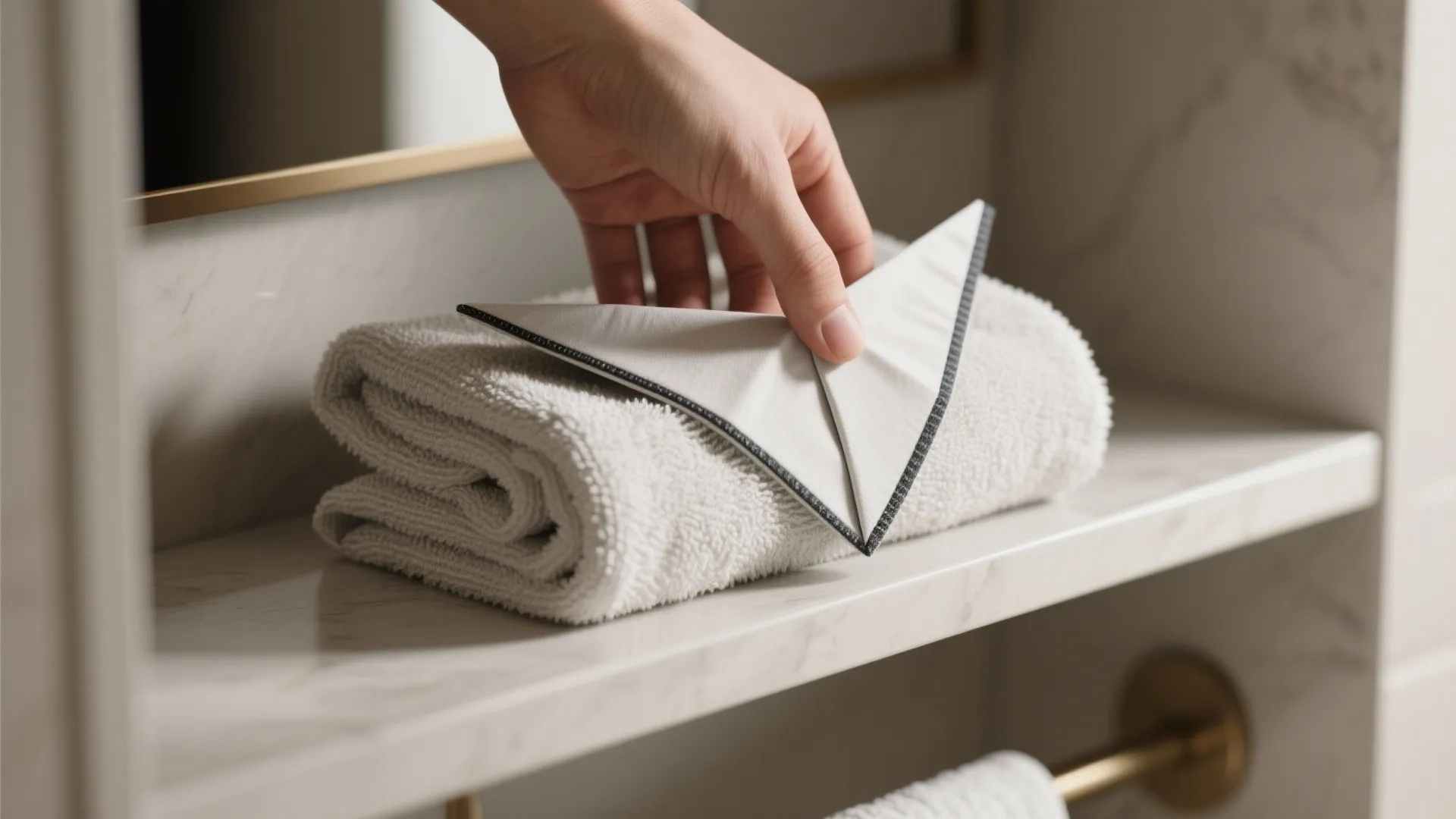 Patterned Folding and Origami Towel Art