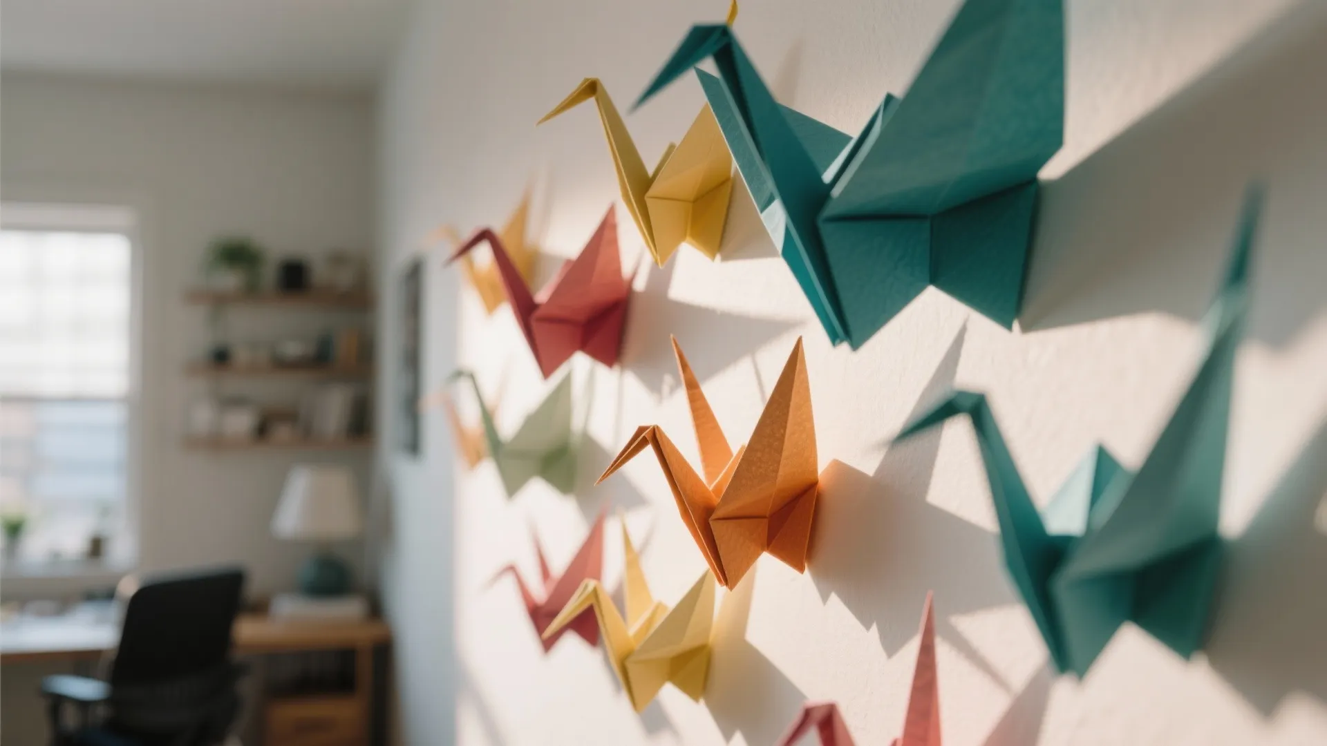 Origami Wall Art Installations