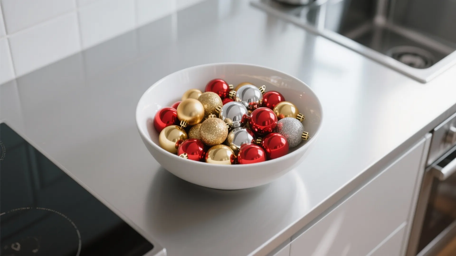 6. Ornament Bowl Centerpiece
