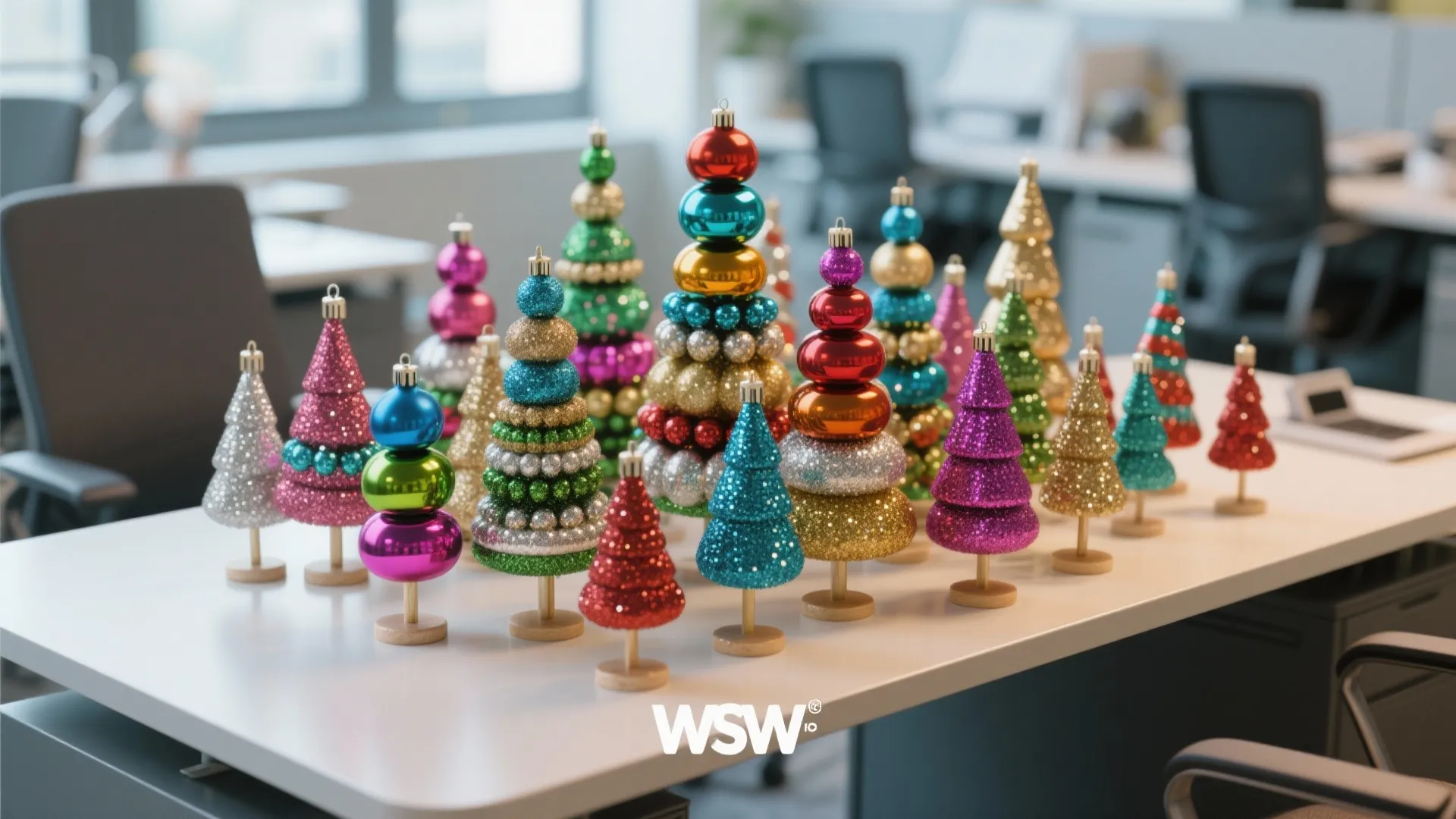 4. DIY Ornament Forest