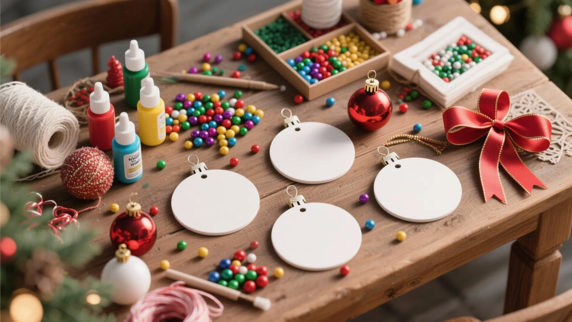 5. DIY Ornament-Making Station
