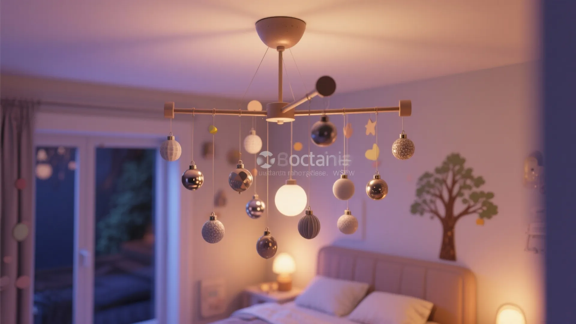4. Hanging Ornaments from Fixture Arms