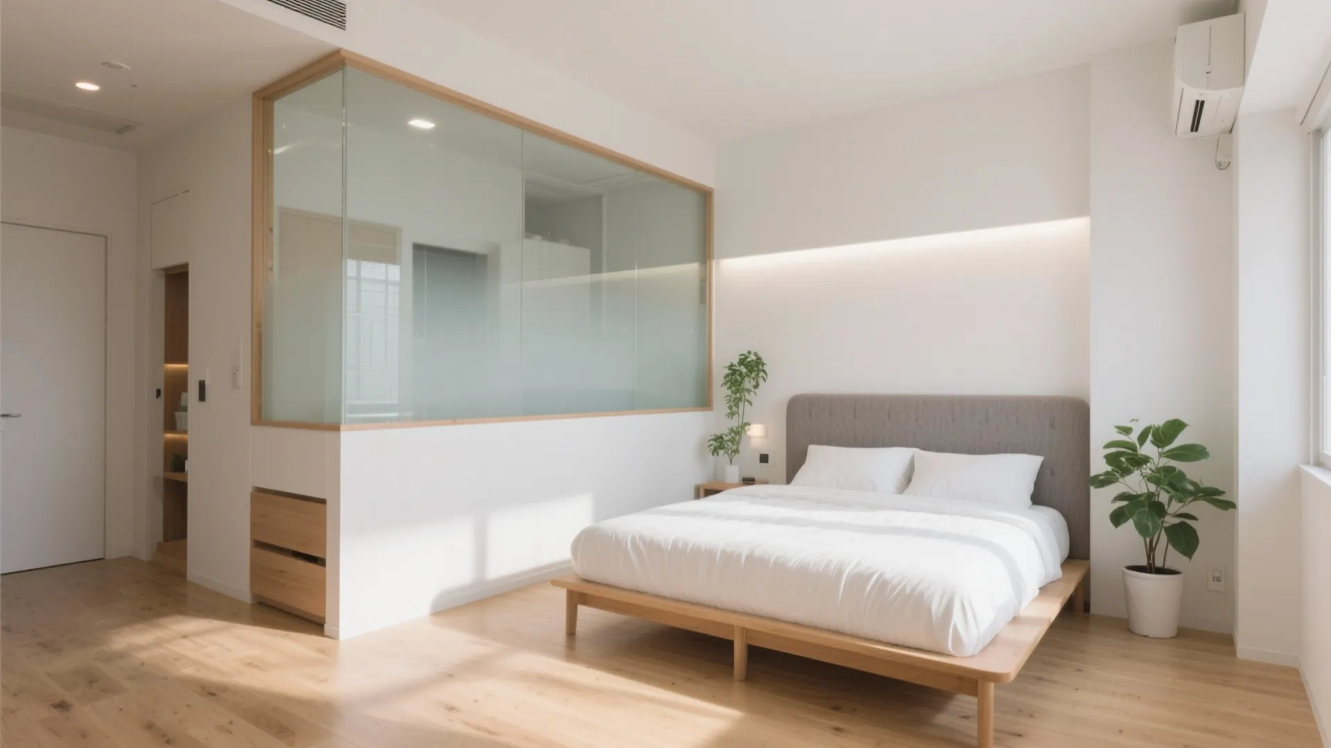 Tips 4: 1R/1Kの壁は“半分だけ”つくる（抜け感×大阪の暮らし方）