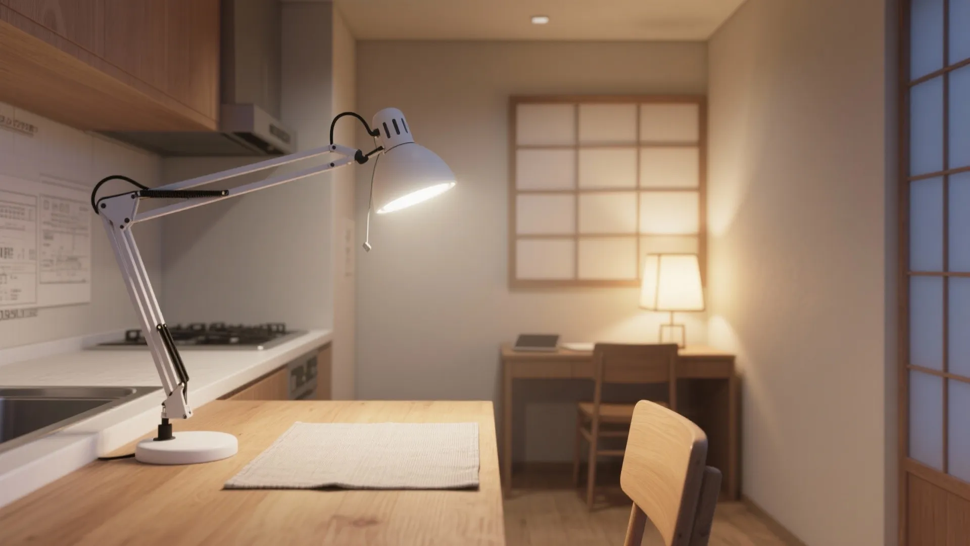 Tips 2: 作業とくつろぎを切り替えるタスクライト（日式風格）