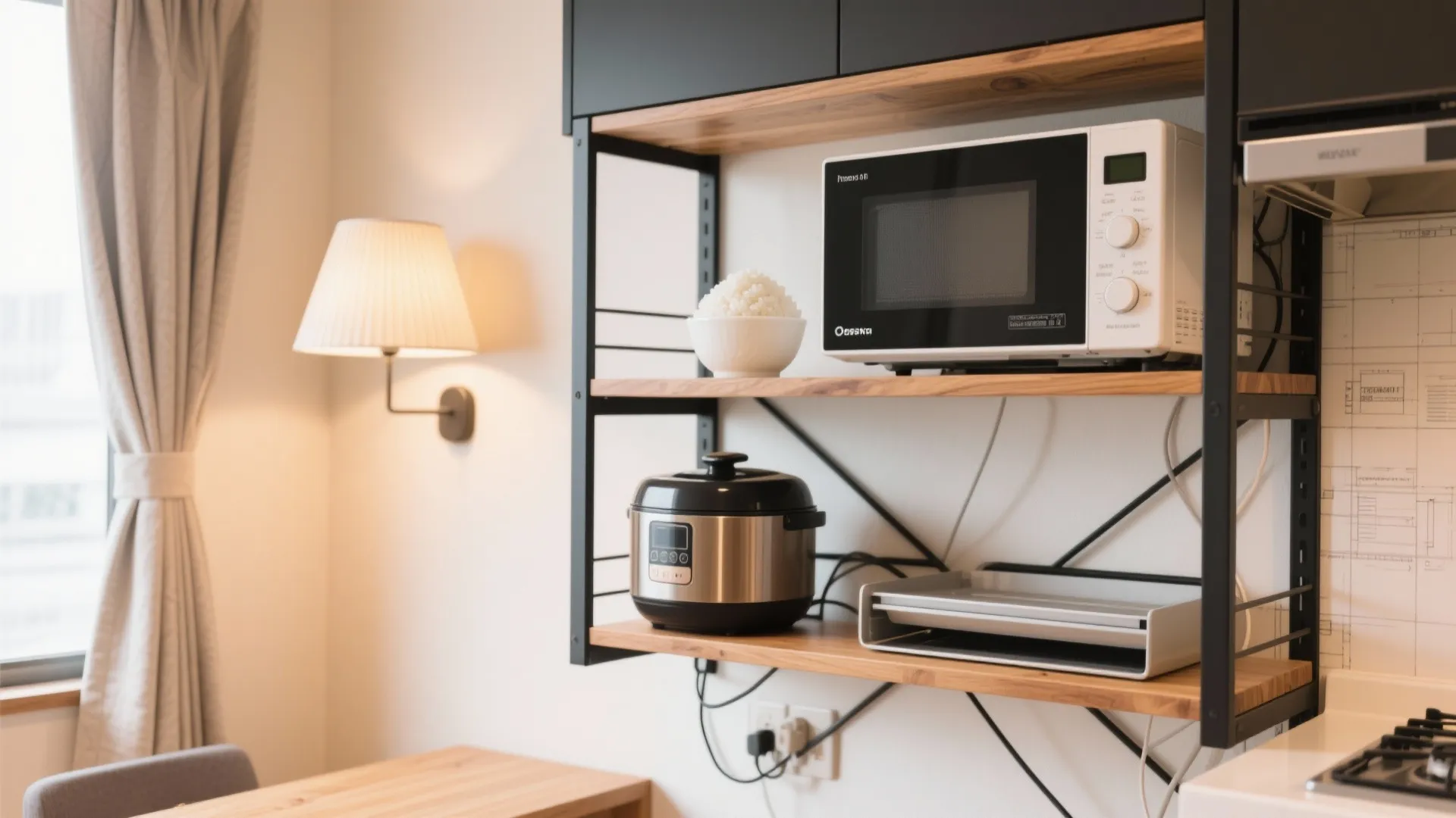 Tips 2: 大阪の賃貸でも使える“二段家電ラック”で収納技術を高める