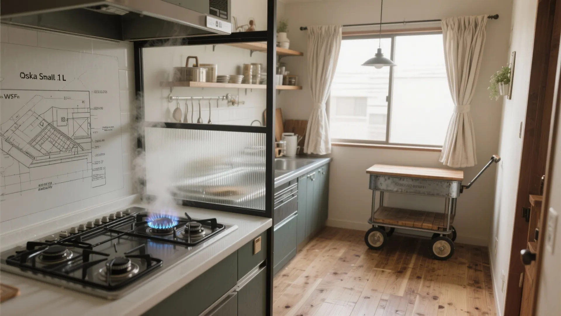 Tips 3: キッチンの匂いと視線を切る工夫（動線計画）