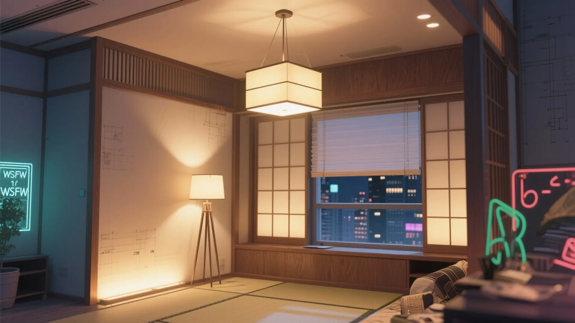 Tips 3: 光のレイヤーと日式風格の素材で“まぶしさ”を調律