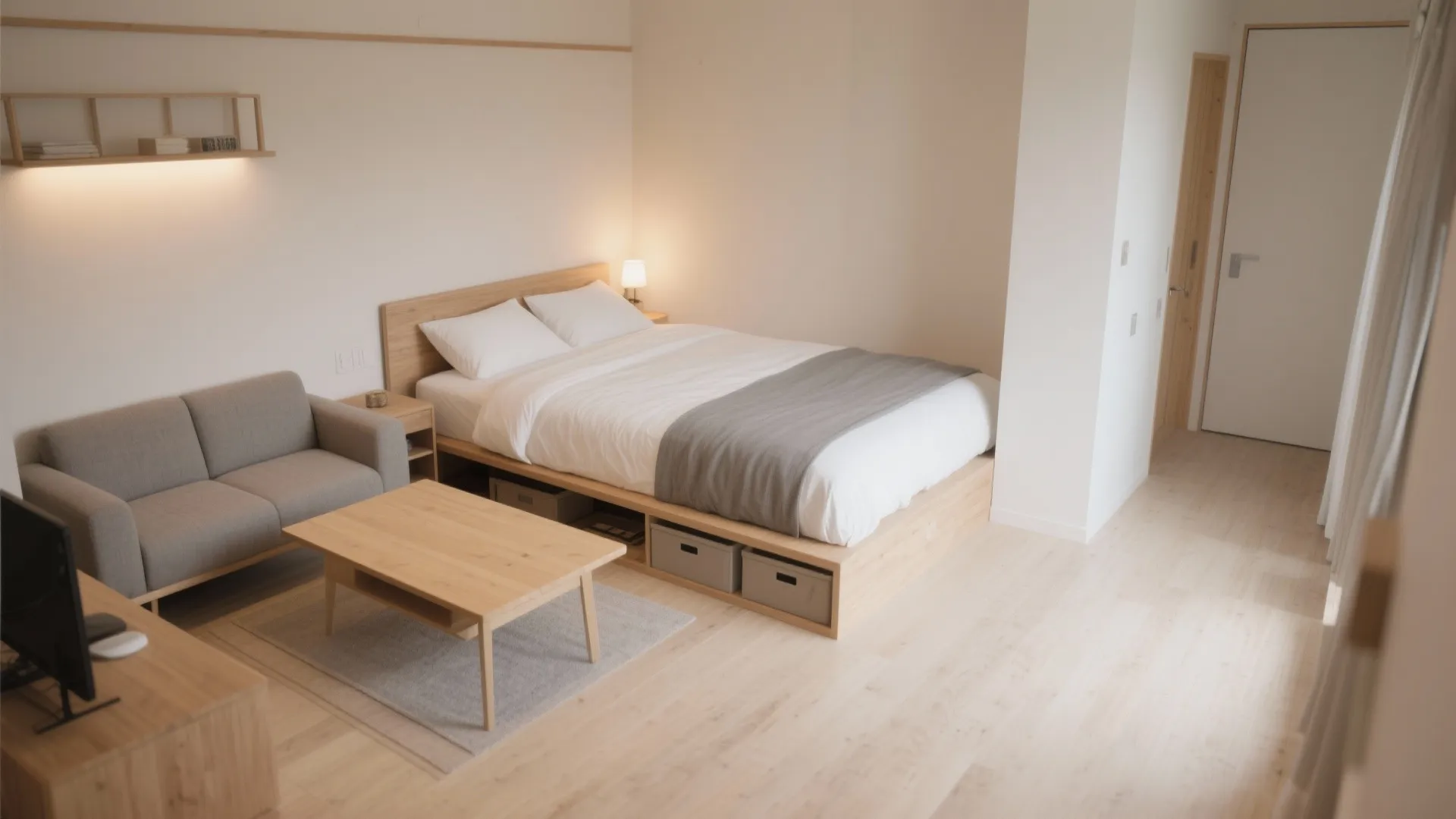 Tips 2: リビング兼寝室のゾーニング｜動線計画で「気」を乱さない