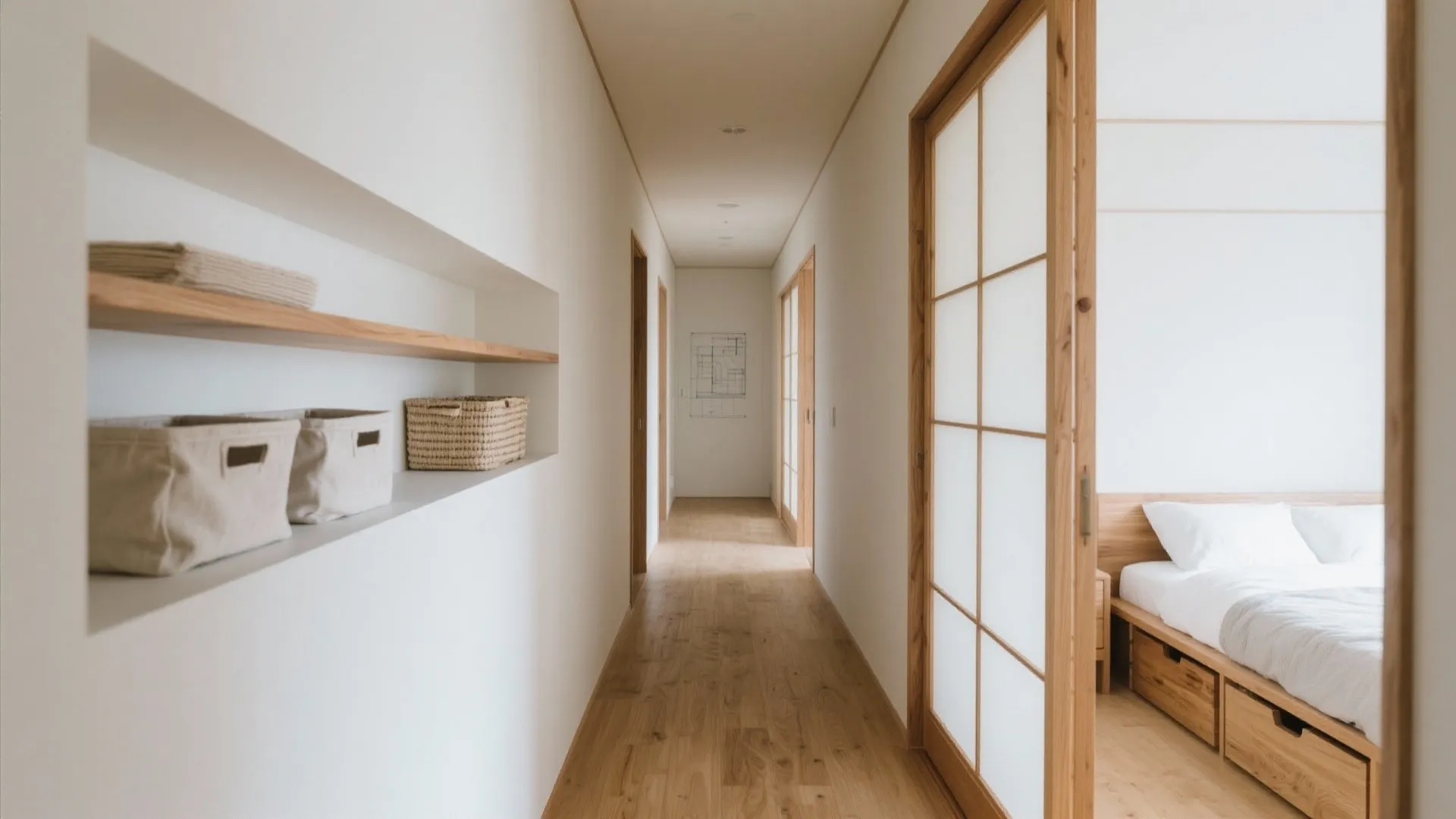 Tips 2: 収納技巧で個室3室をすっきり、家事動線も短く