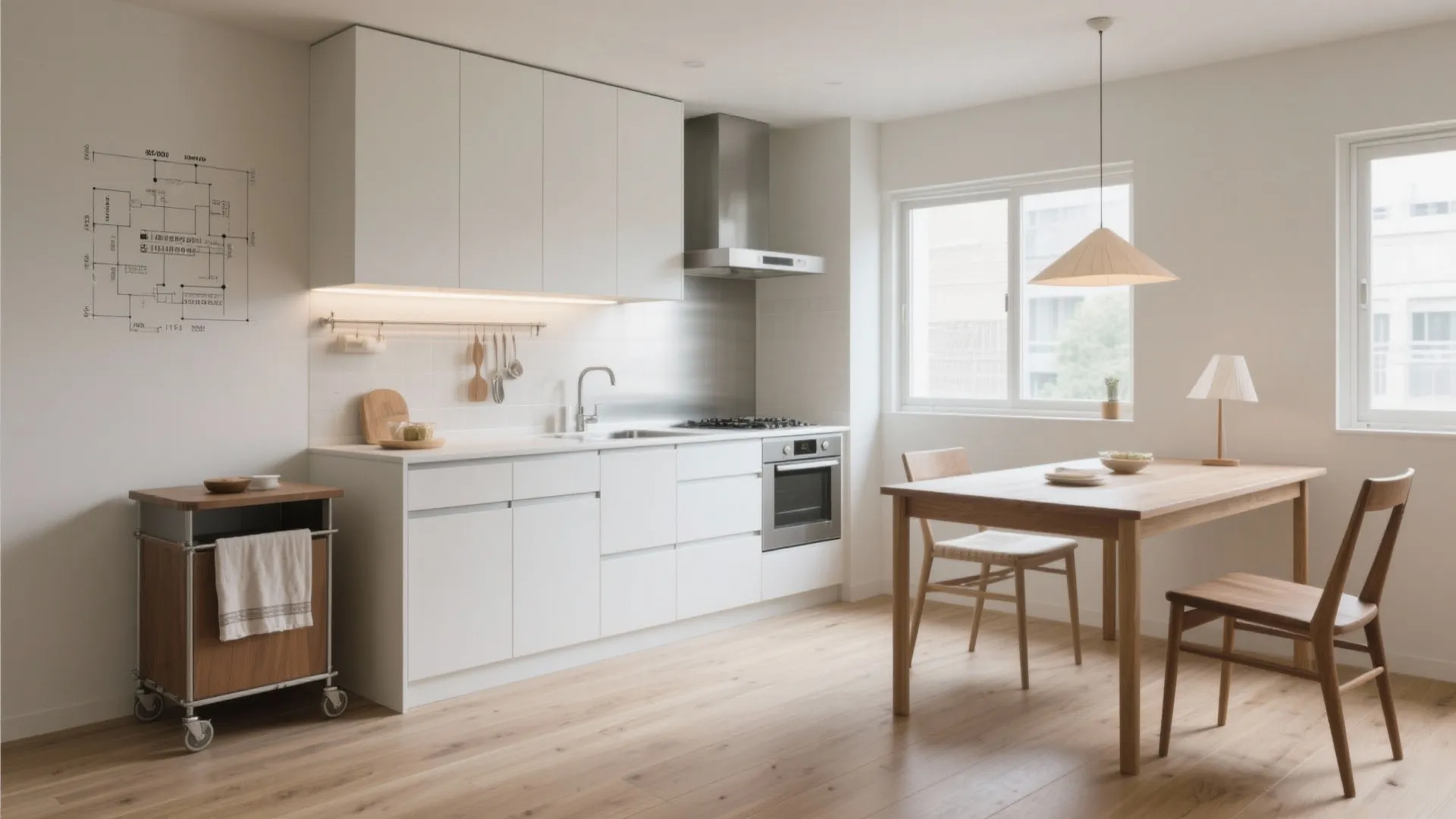 Tips 4: キッチンは“作業三角形”をコンパクトに（動線規劃／收納技巧／大阪）