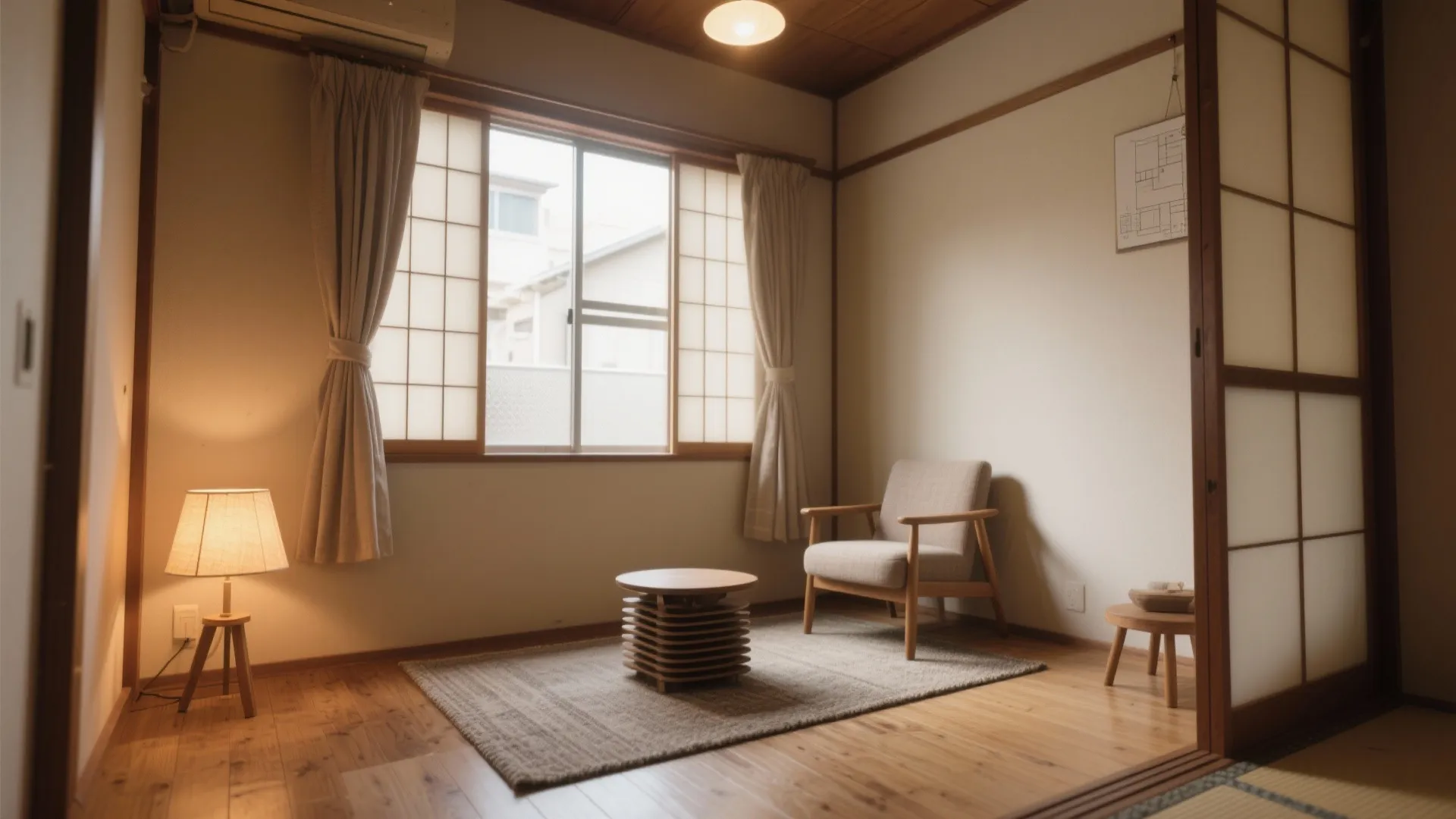 Tips 3: 床座のコーナーで“居場所”を作る（日式風格を小さく取り込む）