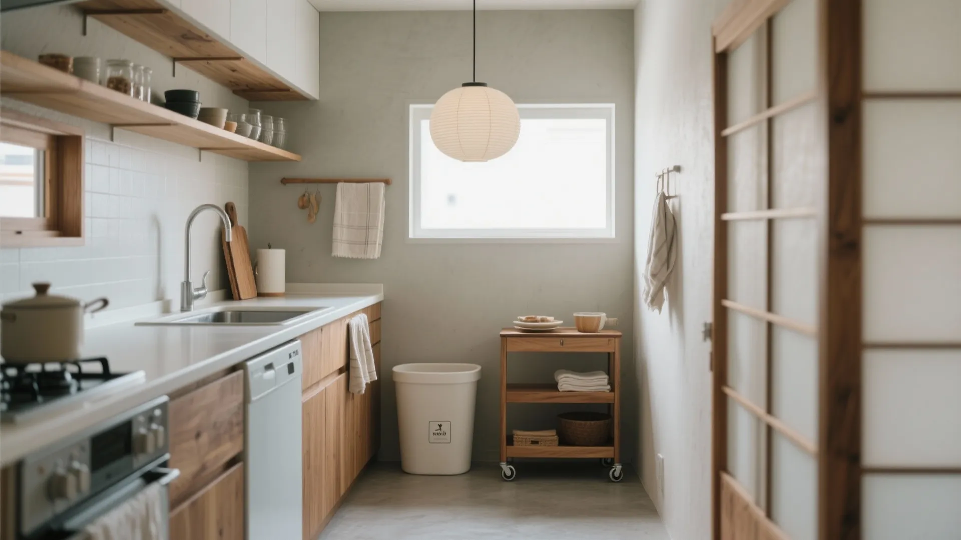 Tips 3: キッチンは“2点固定＋1点可動”で家事導線を短縮（日式風格）