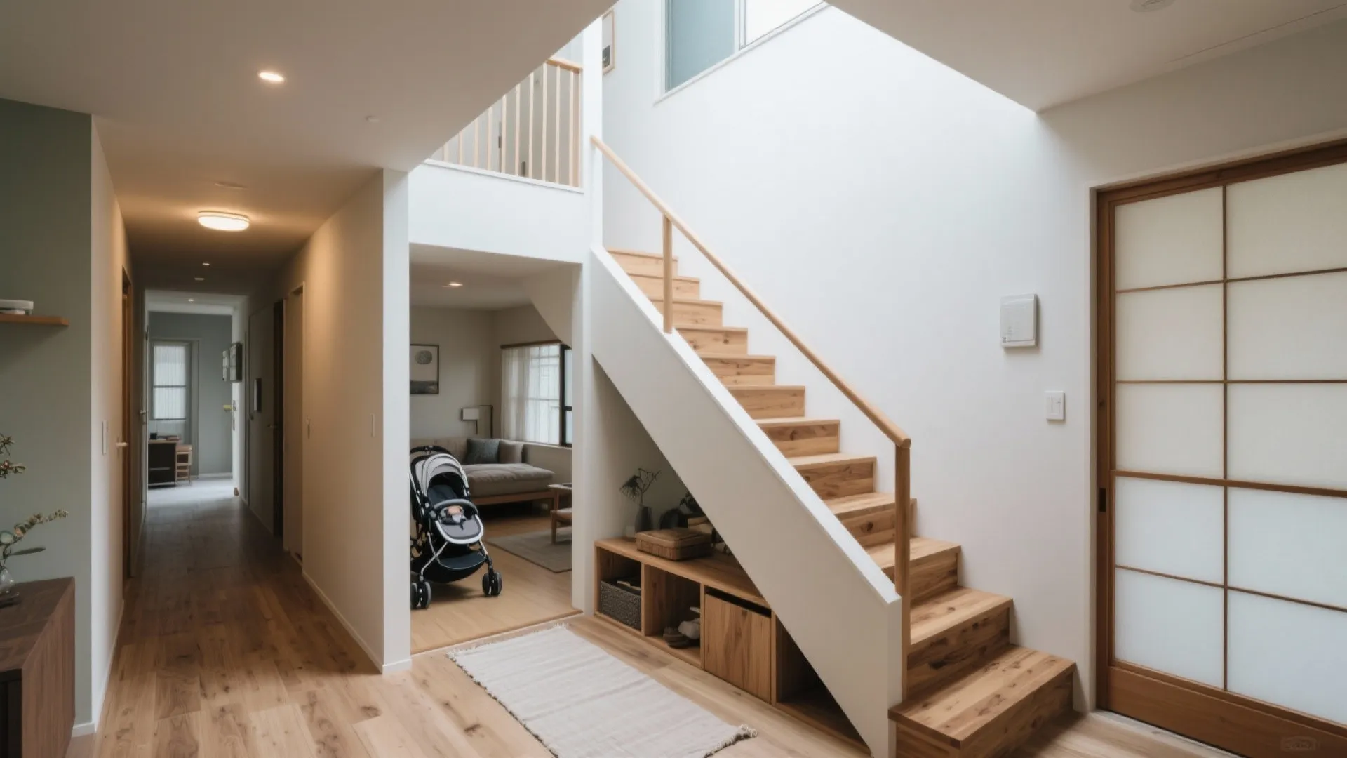Tips 2: 二階建ては「上下分離」で静けさとプライバシーを両立（日式スタイル・収納術）