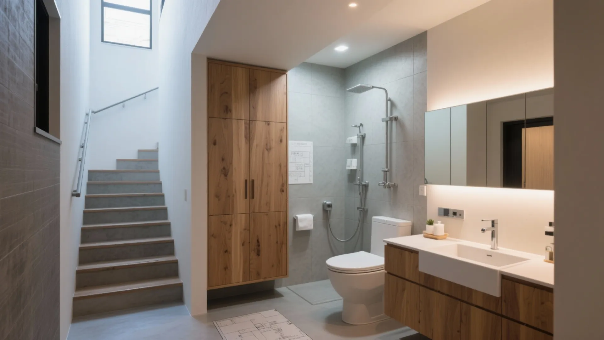 Tips 2: 水まわりは上下で分け、設備更新の負担を半減（動線規劃の要）