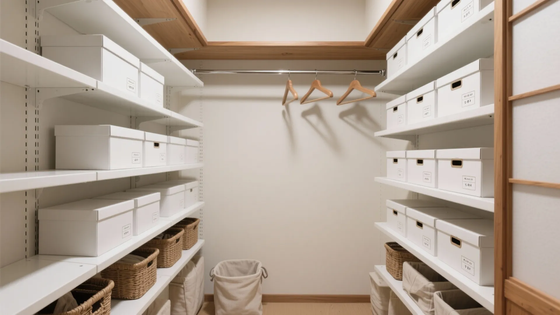 収納は“点から面”へ：押入をワードローブ化し可動棚で統一（收納技巧×日式風格）