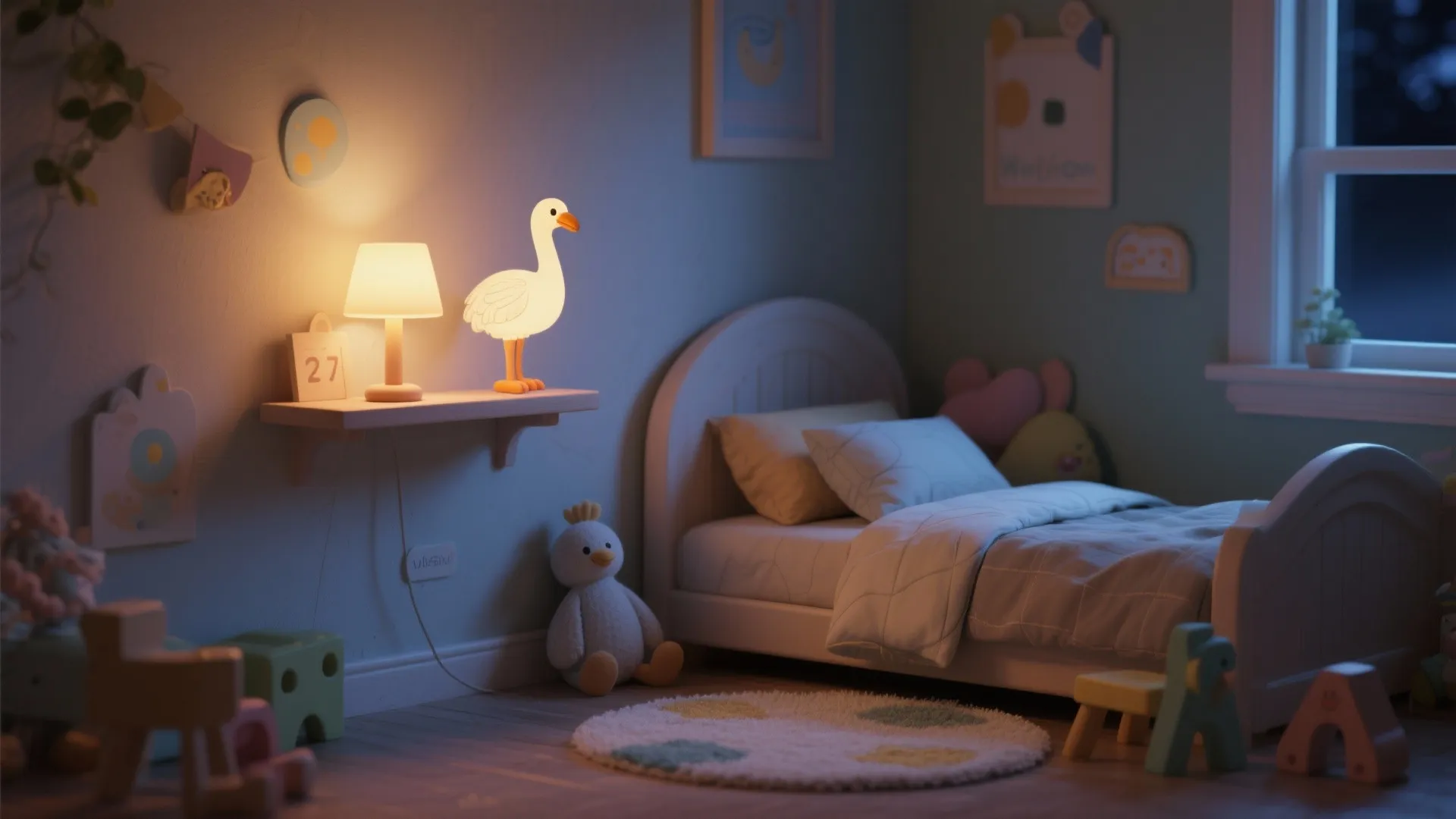 2. Playful night-light with dimmability