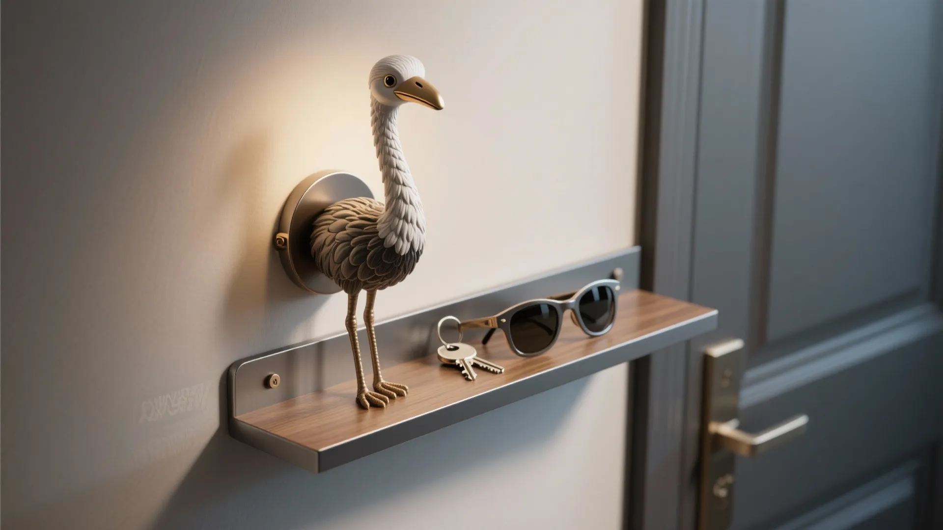 4. Integrated shelf-and-light combo