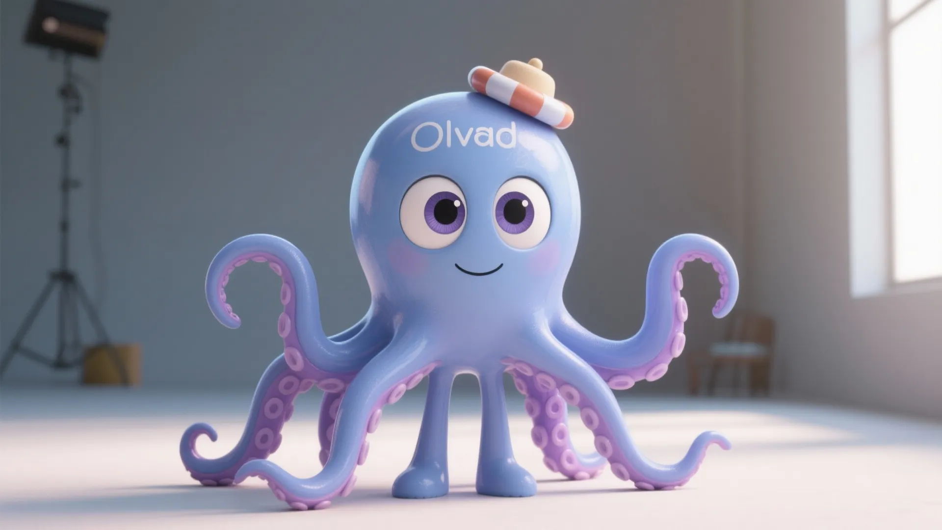 Oswald the Octopus 3D Model: Vivid & Expressive Oswald the Octopus Character Model